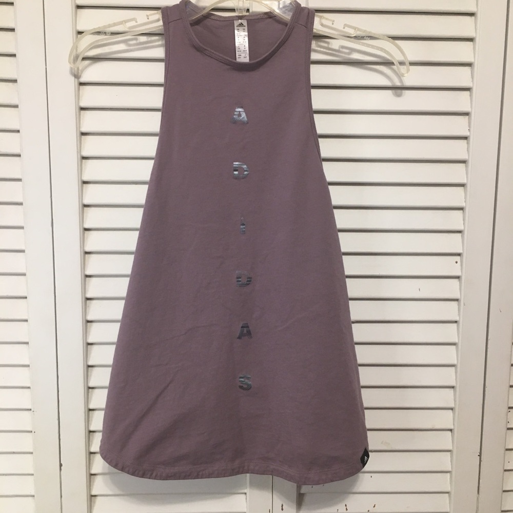 Adidas Purple Racer Back Tank Size Medium